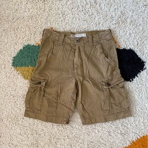 American Eagle Tan Cargo Shorts (32)